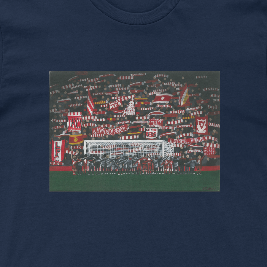 How old is this Liverpool shirt? It has like a cotton bit around