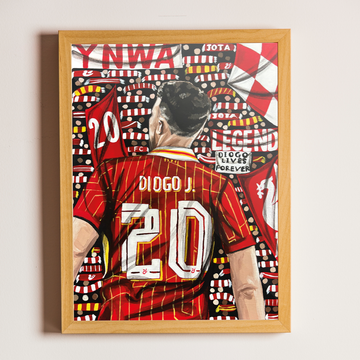 Diogo Lives Forever Print - In aid of the LFC Foundation
