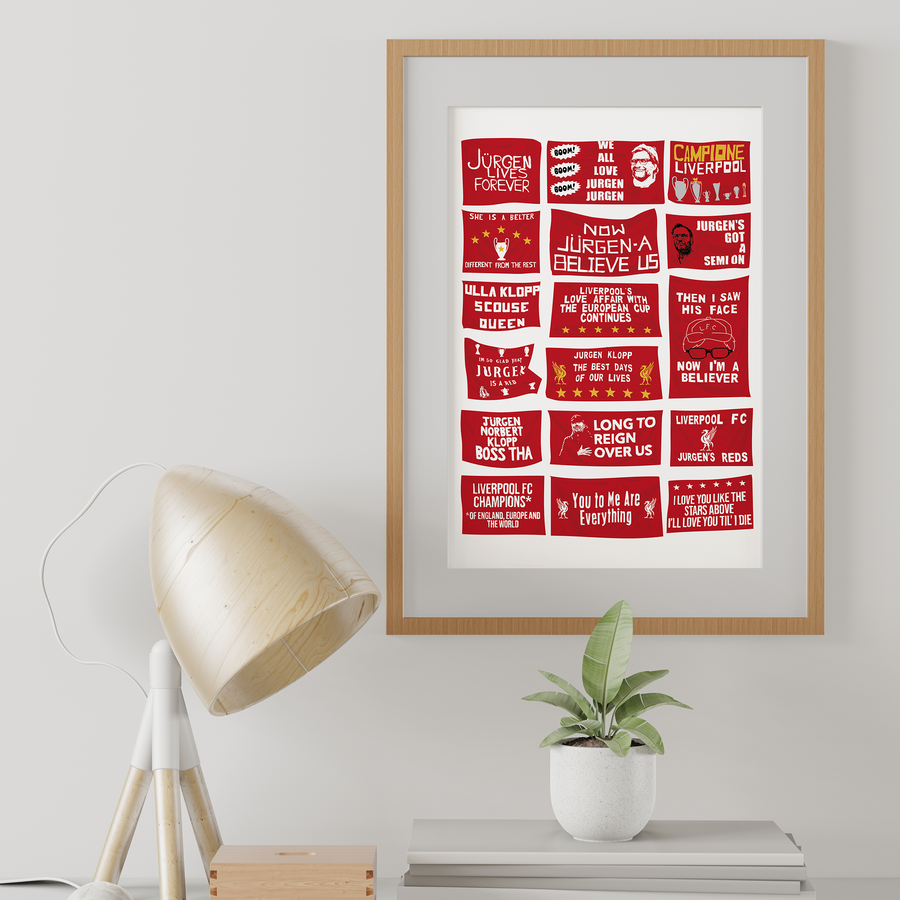 Flags of Jurgen Klopp - A3 Print – The Anfield Wrap