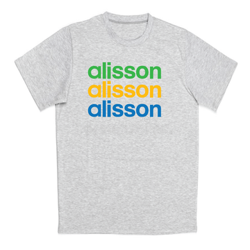 Alisson! Alisson! Alisson! Brazil Inspired Liverpool T-shirt (Sport Grey)
