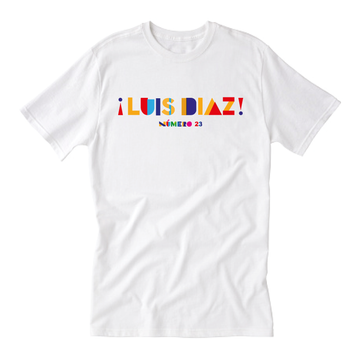 Luiz Diaz | Número 23 Liverpool T-Shirt White