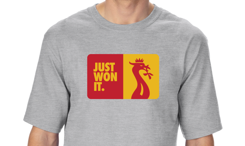 Just Won It - Liver Bird Crown Tshirt Liverpool